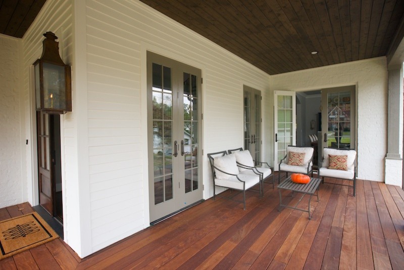 This is an example of a country porch design in Birmingham.