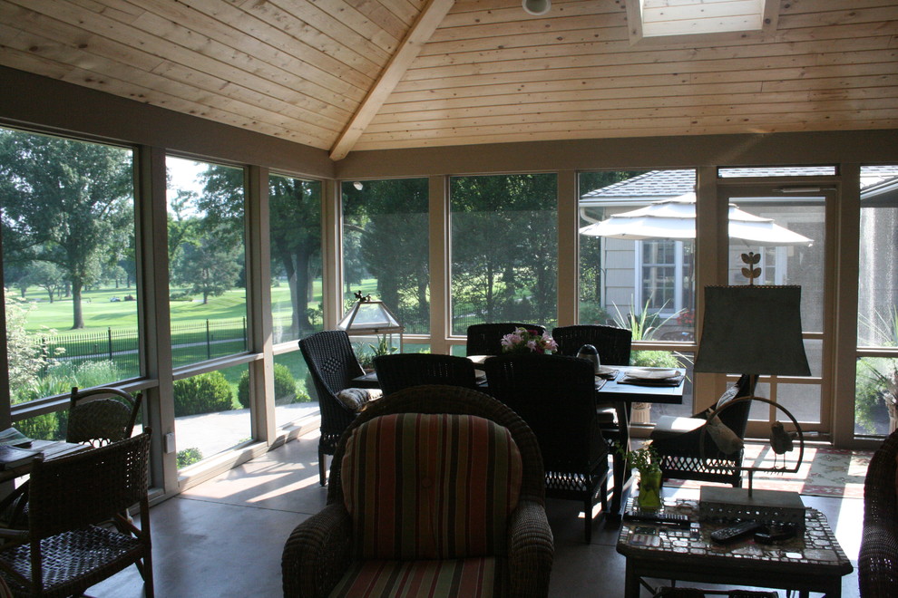 Prairie Village Screened Porch Addition Traditional Porch Kansas City by Summit