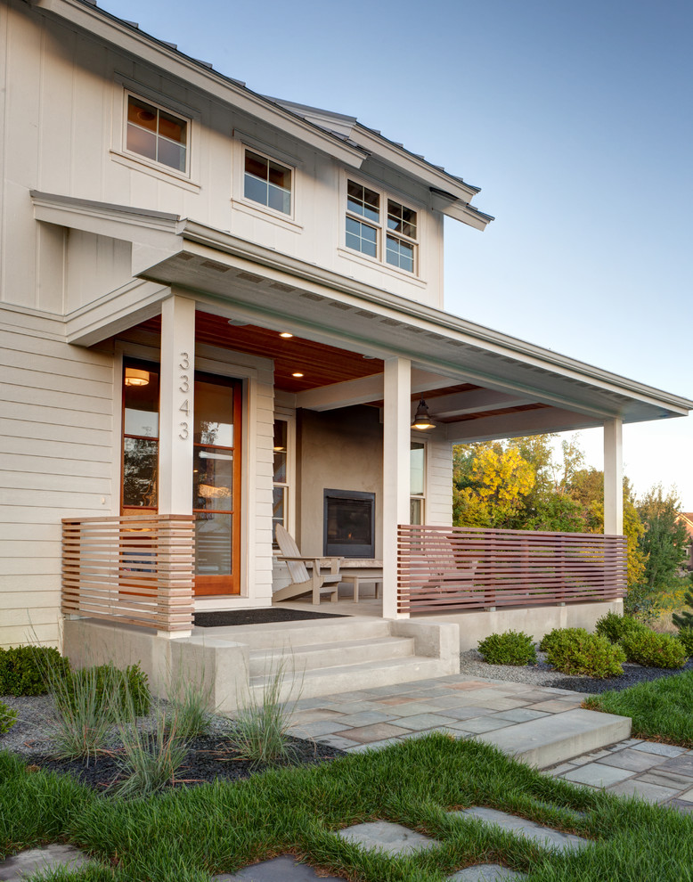 Farmhouse porch photo in Minneapolis