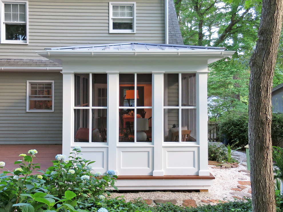 Raleigh screened porch Traditional Porch Raleigh by CH Architects Houzz