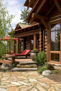 A Back Porch Perspective from my Log Home