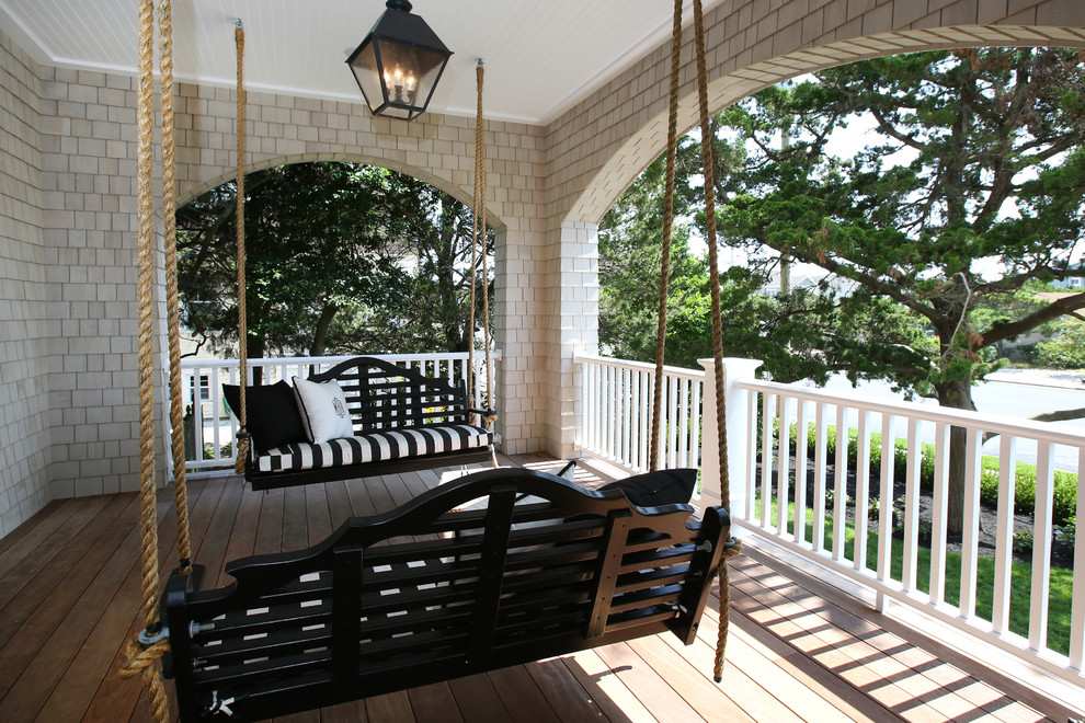 Rope Porch Swings Beach Style Porch Philadelphia by Asher