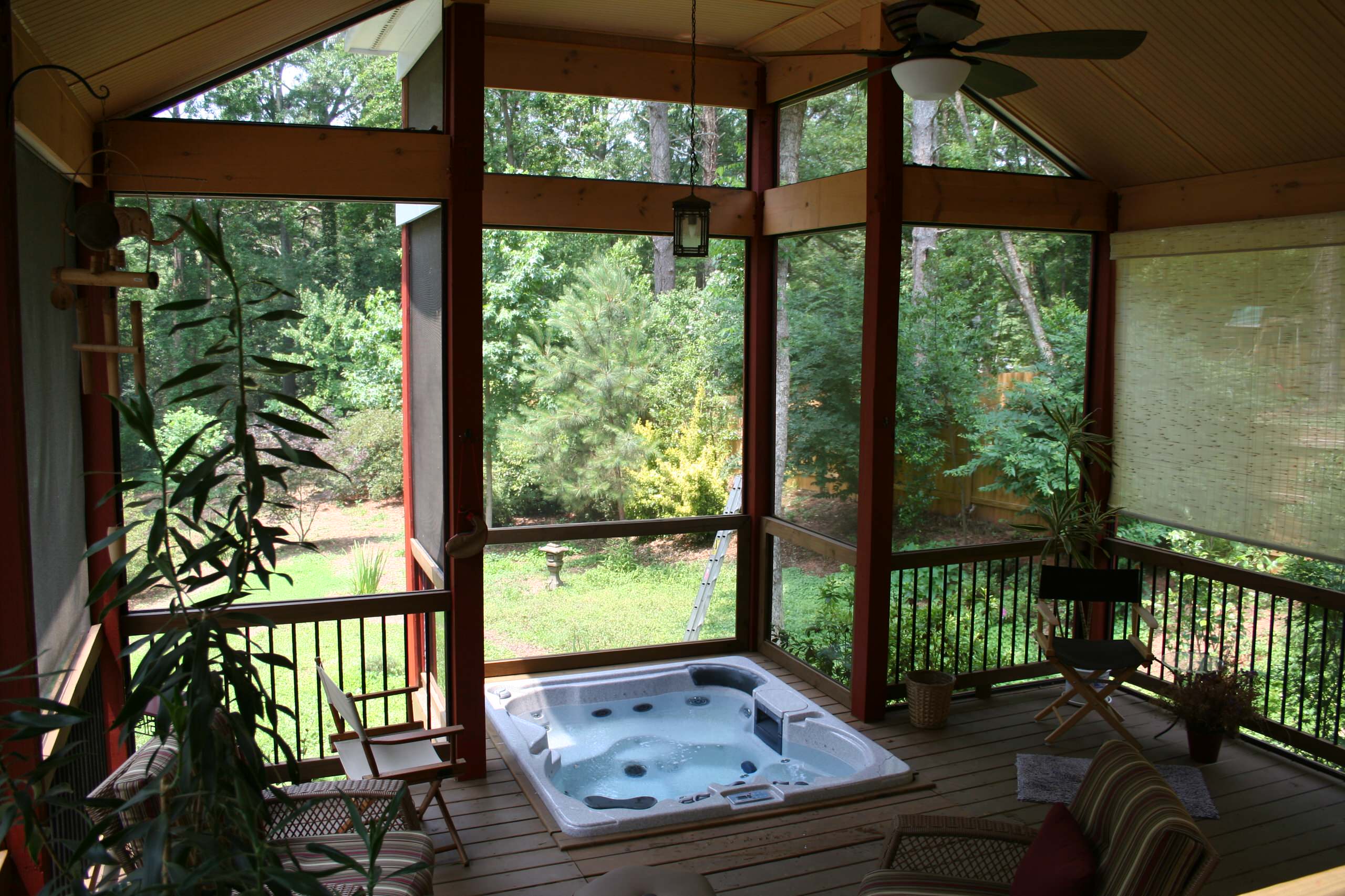 Screened Porch With Hot Tub - Photos & Ideas | Houzz Screened Porch With Hot Tub - Photos & Ideas | Houzz