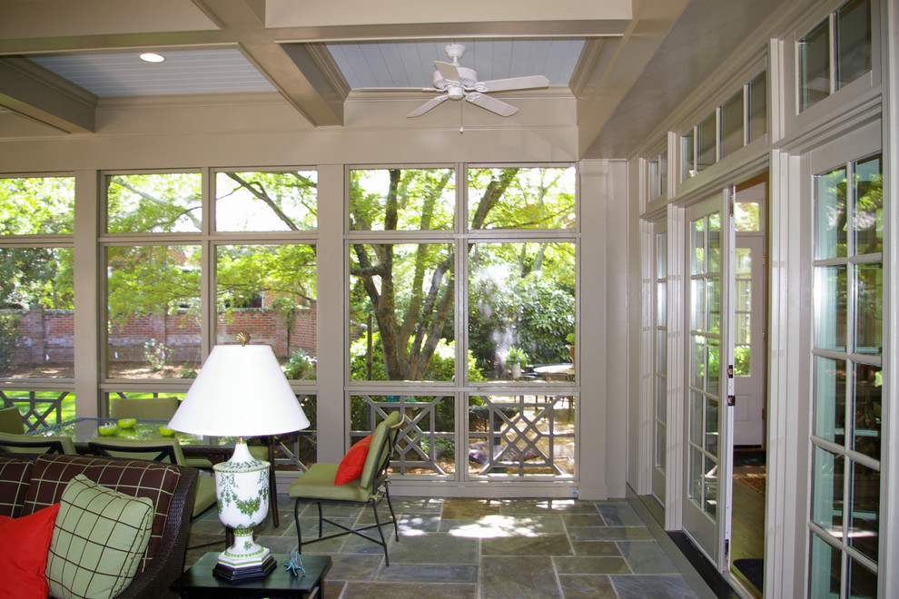 Screen Porch & Detached Garage Addition Traditional Porch