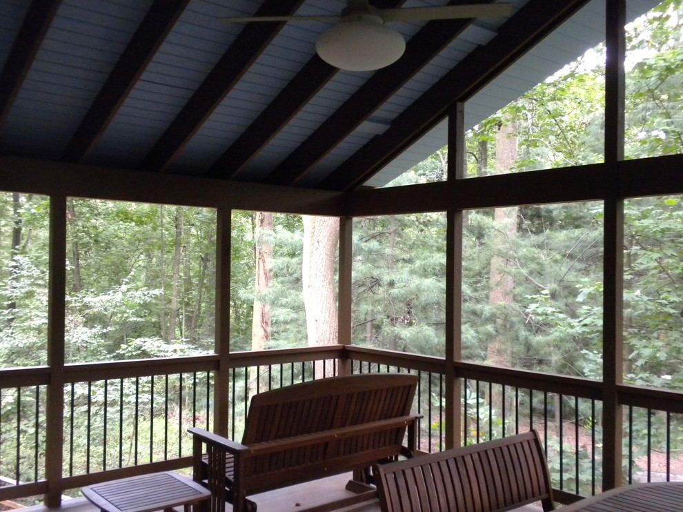 Screen Porch in the Woods - Contemporary - Porch - Baltimore - by ...