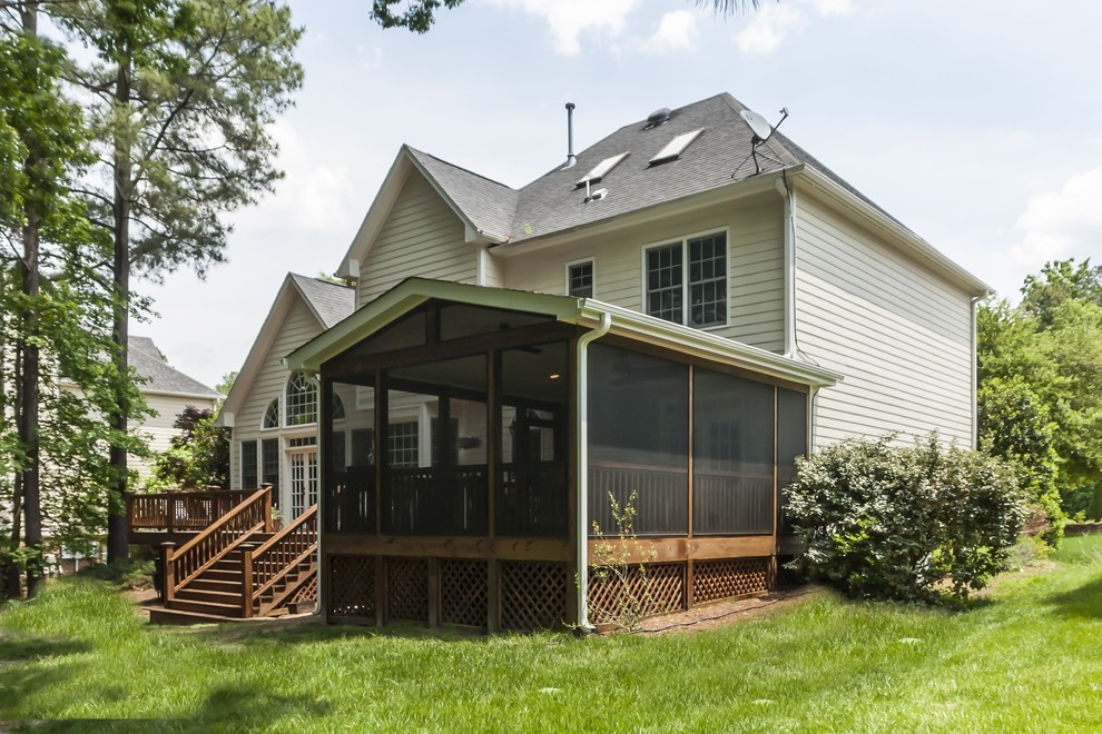 Screened In Porch and Deck Traditional Porch Raleigh by Asbury Remodeling & Construction