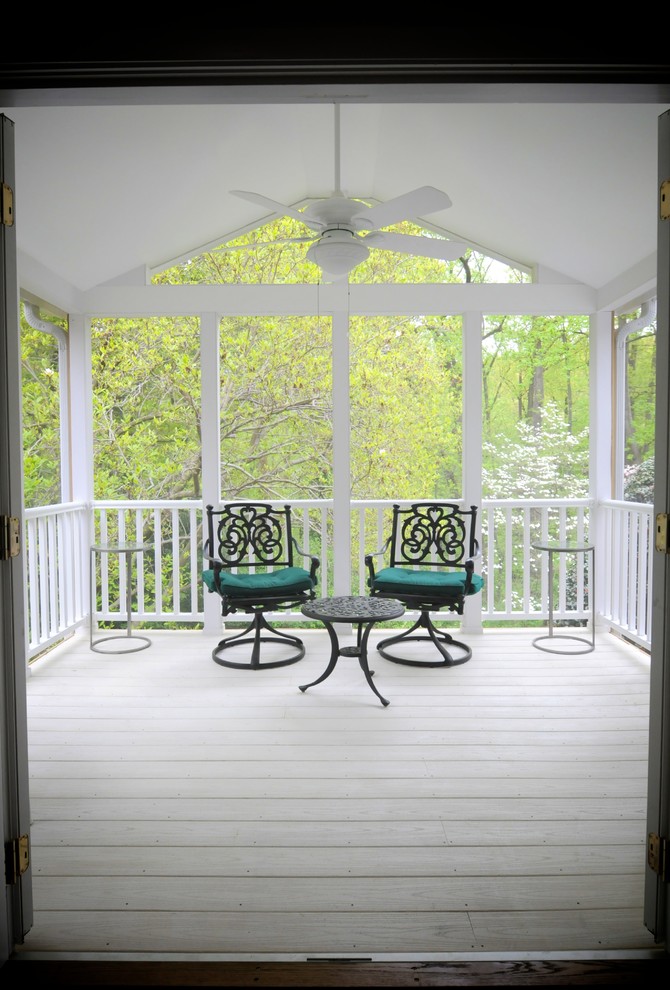 Screened in Porch in Arlington, VA Transitional Porch DC Metro