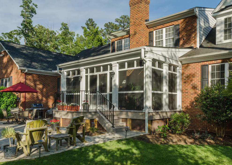 Screened Porch Addition Craftsman Porch Richmond by HomeMasons