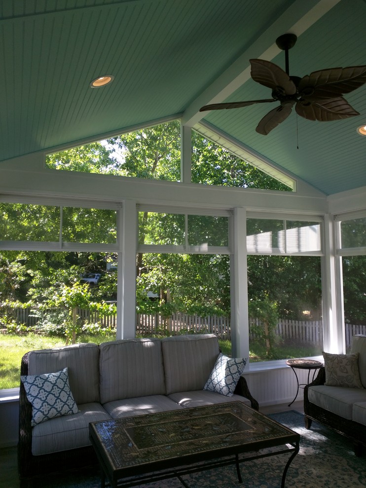 Screened Porch Transitional Porch Raleigh Houzz