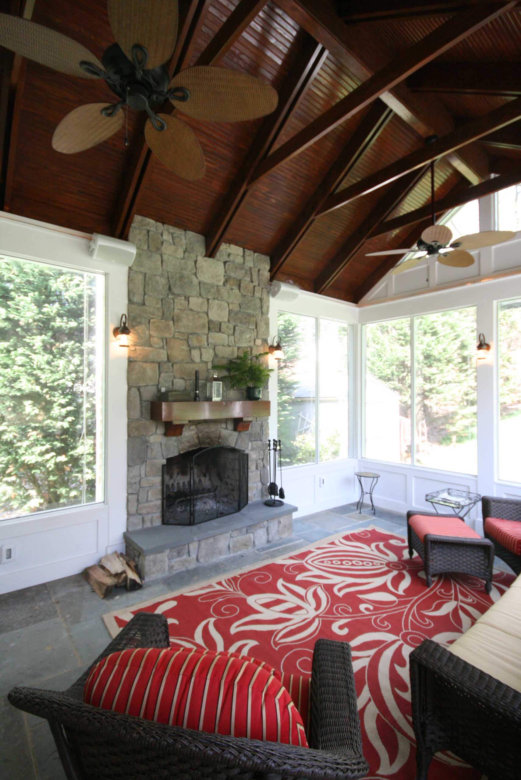 Screen Porch Knee Walls Houzz