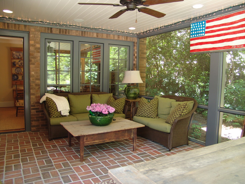 Screened Porch Traditional Porch Atlanta by Soorikian