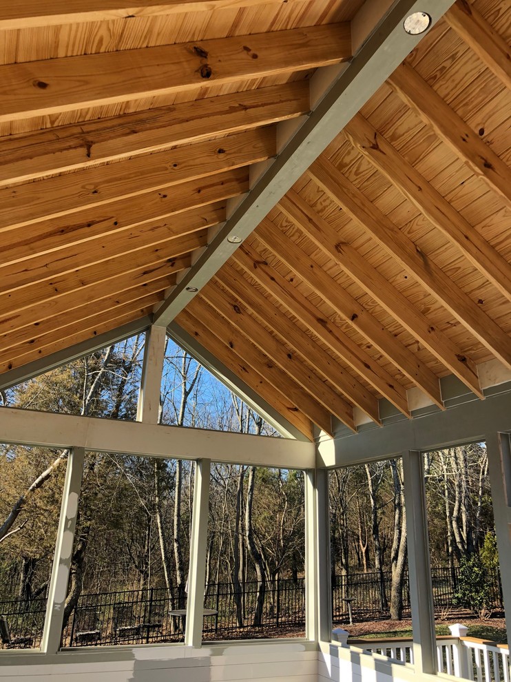 Screened Porch Vaulted Ceiling Porch Nashville by Meitzler