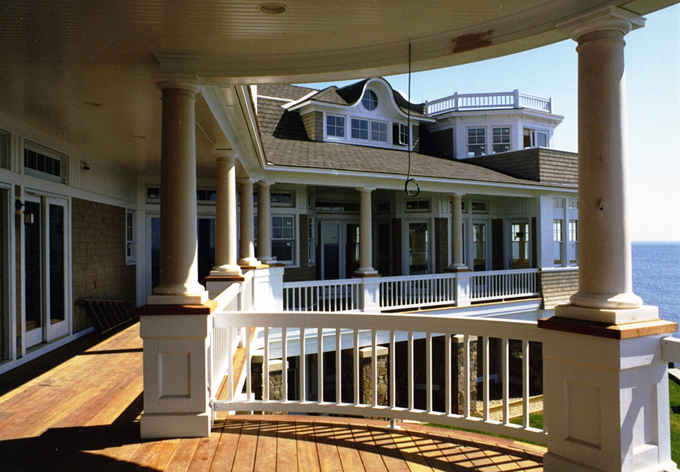 This is an example of a classic veranda in Boston.