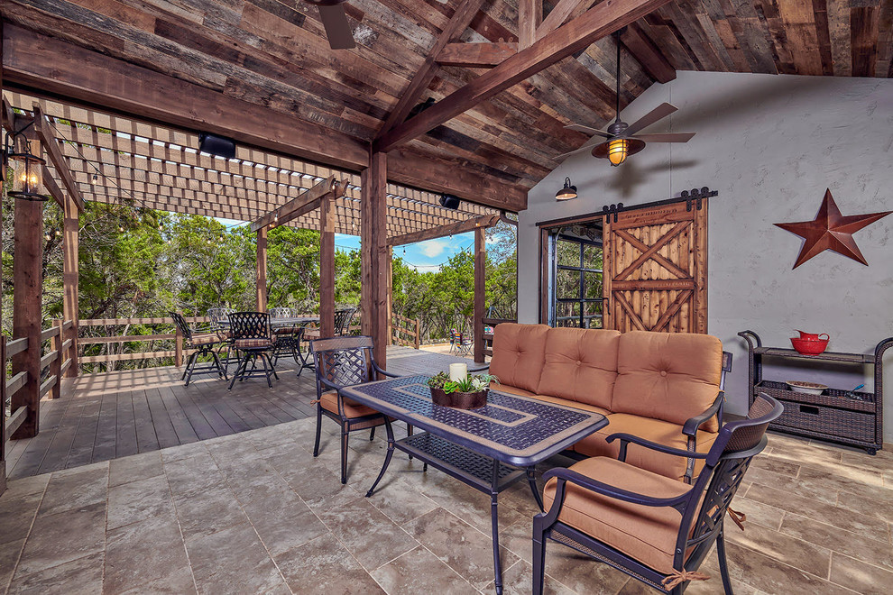 Sendero Ranch Party Barn Farmhouse Porch Other by Virtuoso