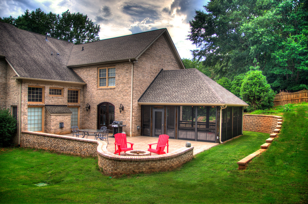 Simpsonville Screen Porch and Outdoor Patio with Fire pit ...