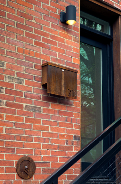 Solstice House Corten Steel Mailbox - Modern - Verandah - Baltimore - by  GriD architects | Houzz NZ