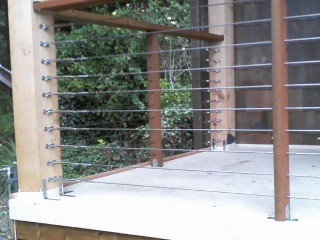 This is an example of a modern veranda in Seattle.