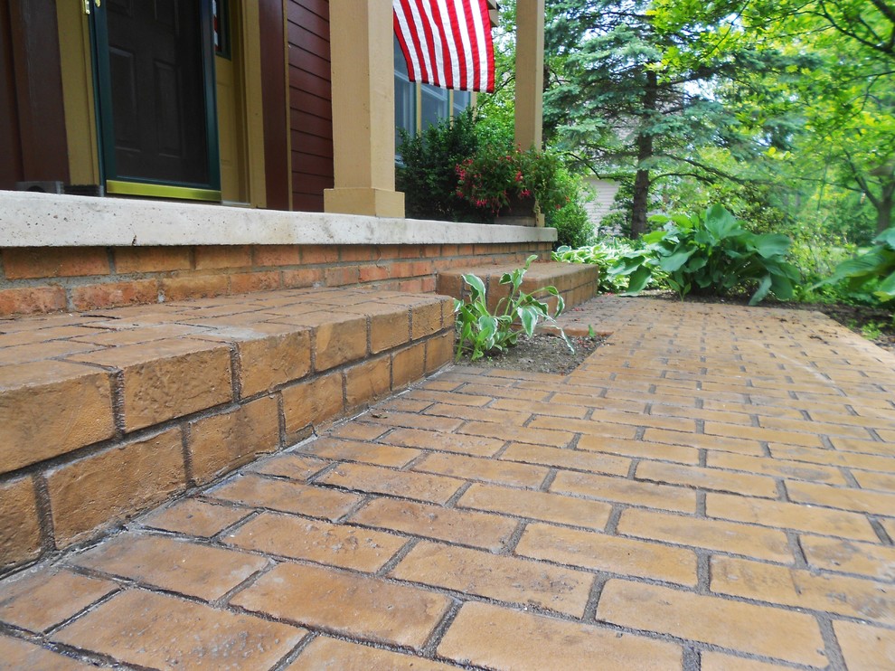 Stamped Concrete Patio Repair Traditional Porch Detroit by