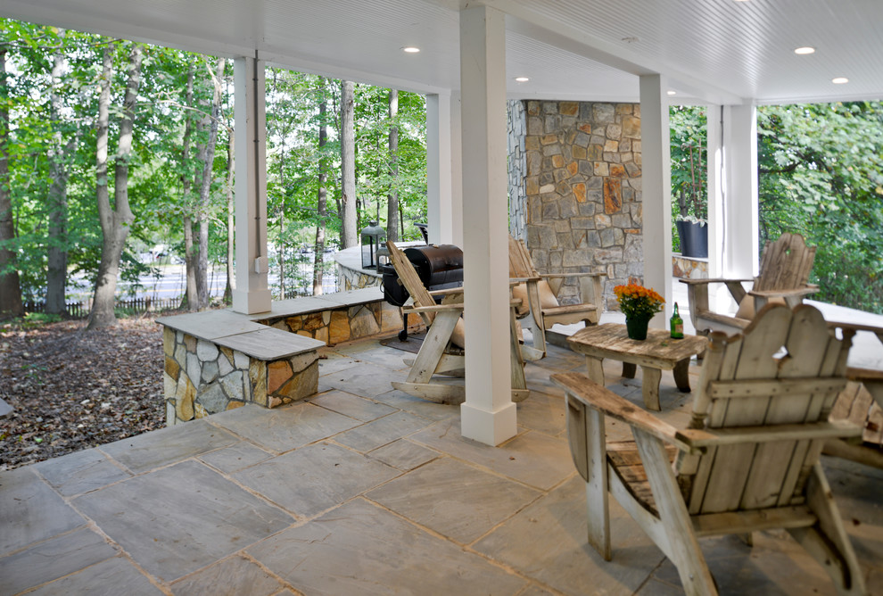 This is an example of an expansive modern back screened veranda in DC Metro with a pergola.