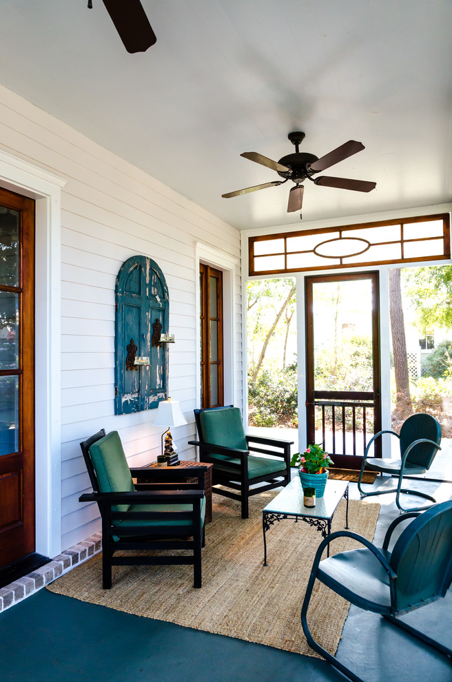 This is an example of a farmhouse porch design in Other.