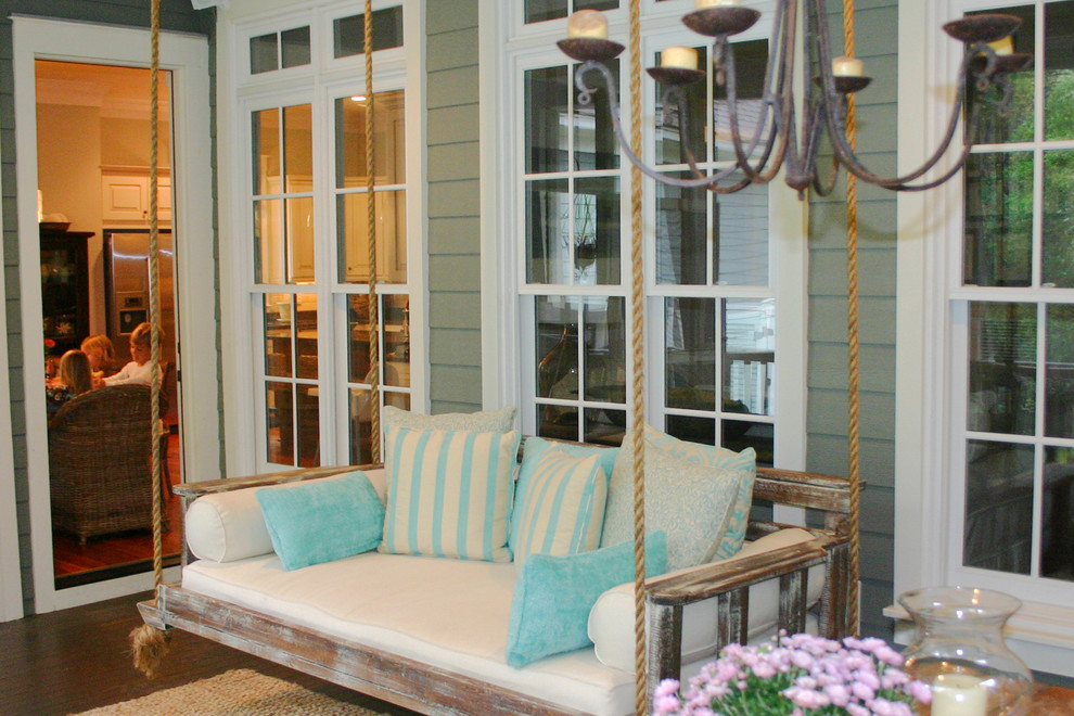 Photo of a rural back veranda in Charleston.