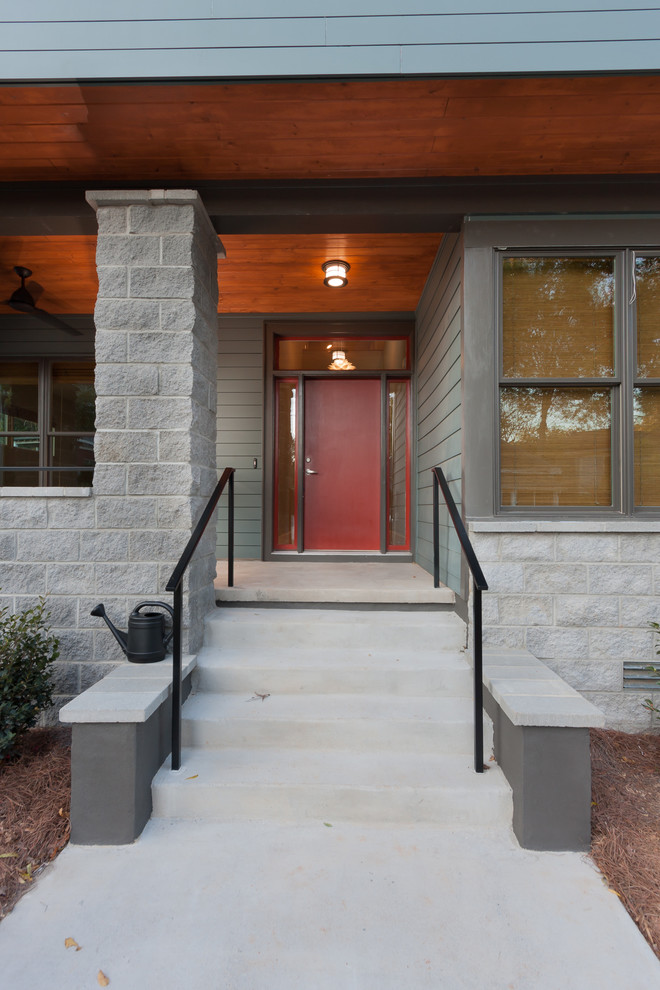 TongueandGroove Pine Porch Ceiling Modern Porch Atlanta by J