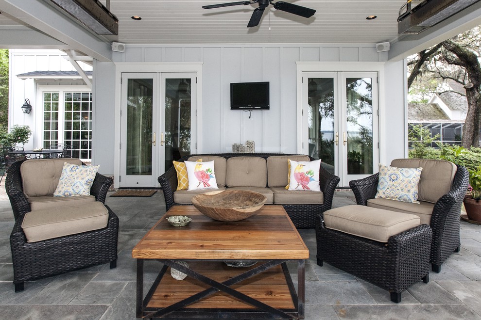 Traditional Home on St. Andrews Bay in Panama City Traditional Porch Miami by Griffin