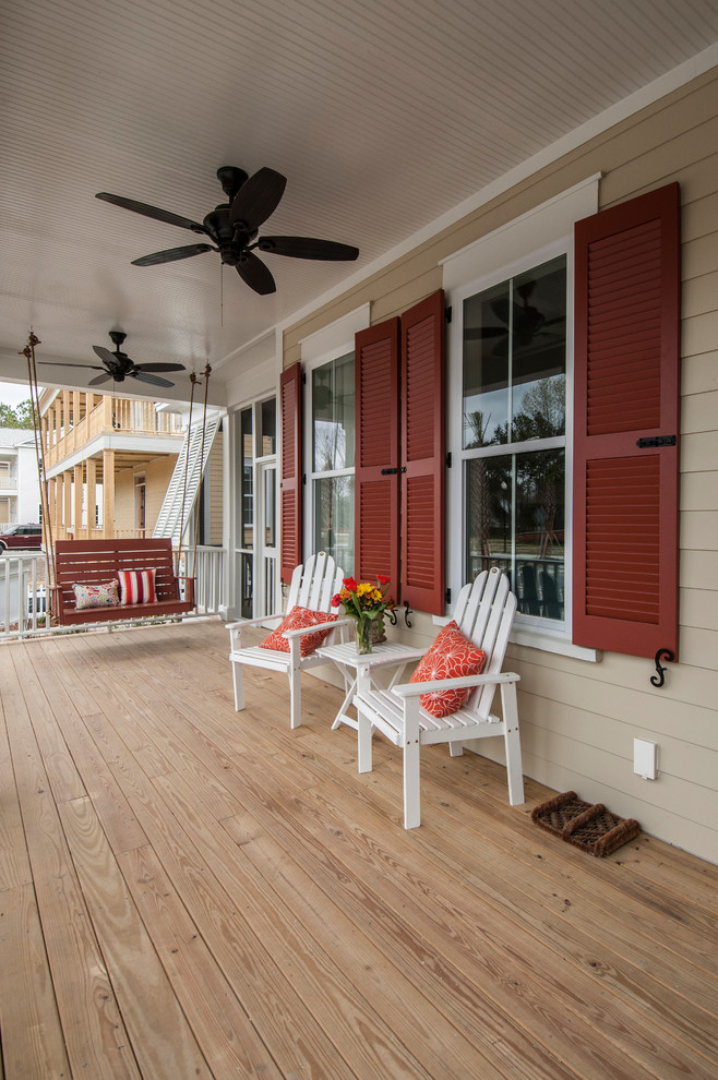 Inspiration for a contemporary porch remodel in Charleston