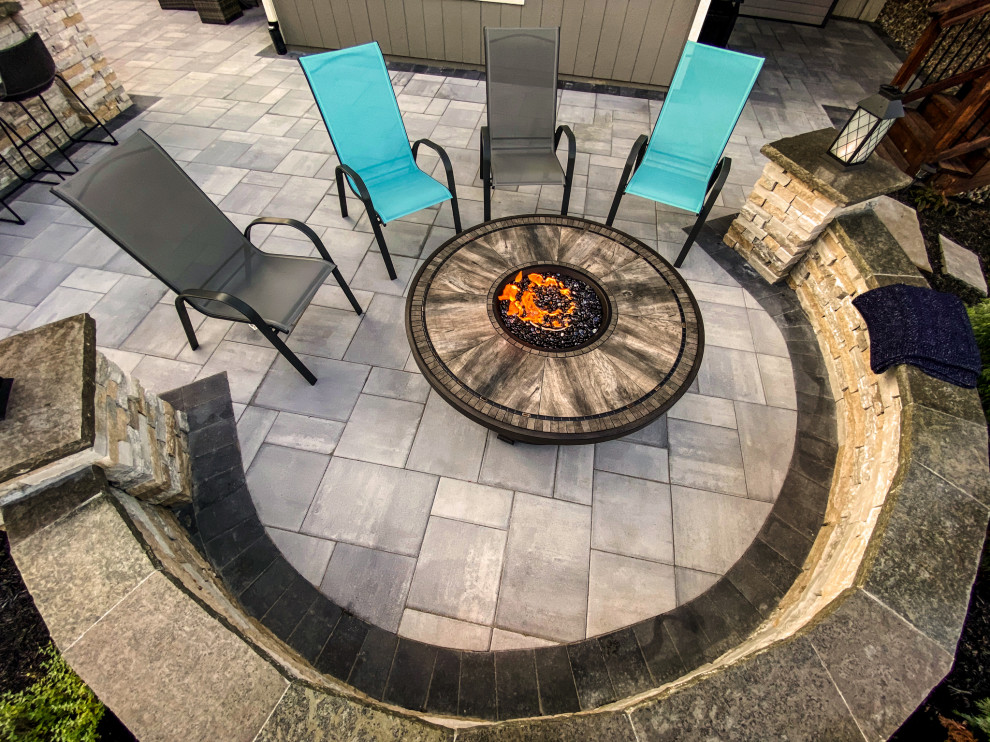 Triple P Project Pavers, Pergola, and Fire Pit! Contemporary Patio