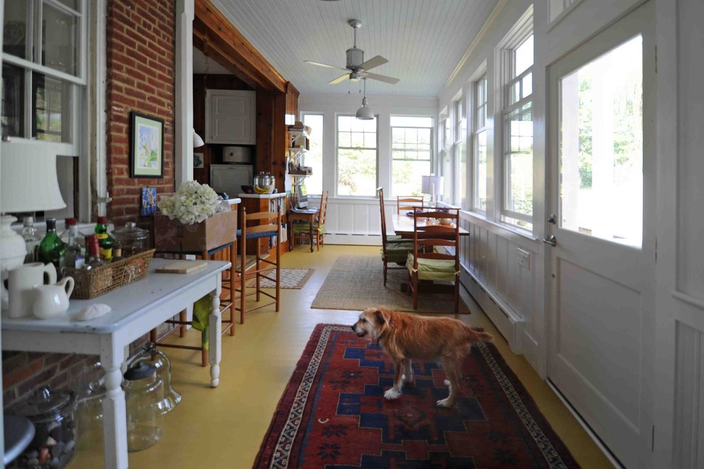 Inspiration for an eclectic porch remodel in Other