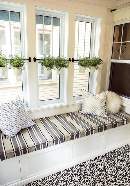Upholstered Bench with Hidden Storage - Country - Verandah ...