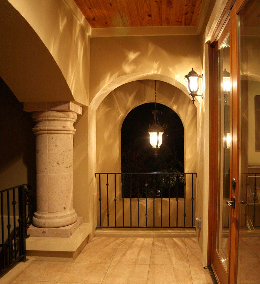 Upstairs Covered Balcony Mediterranean Porch Austin by Asomoza