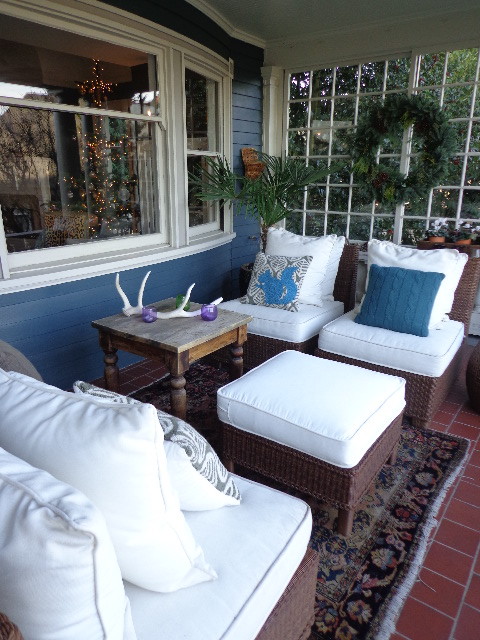 Inspiration for an eclectic porch remodel in Portland