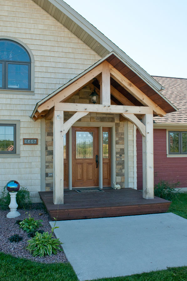 Wausau, Wisconsin Contemporary Porch Other by Custom Timber