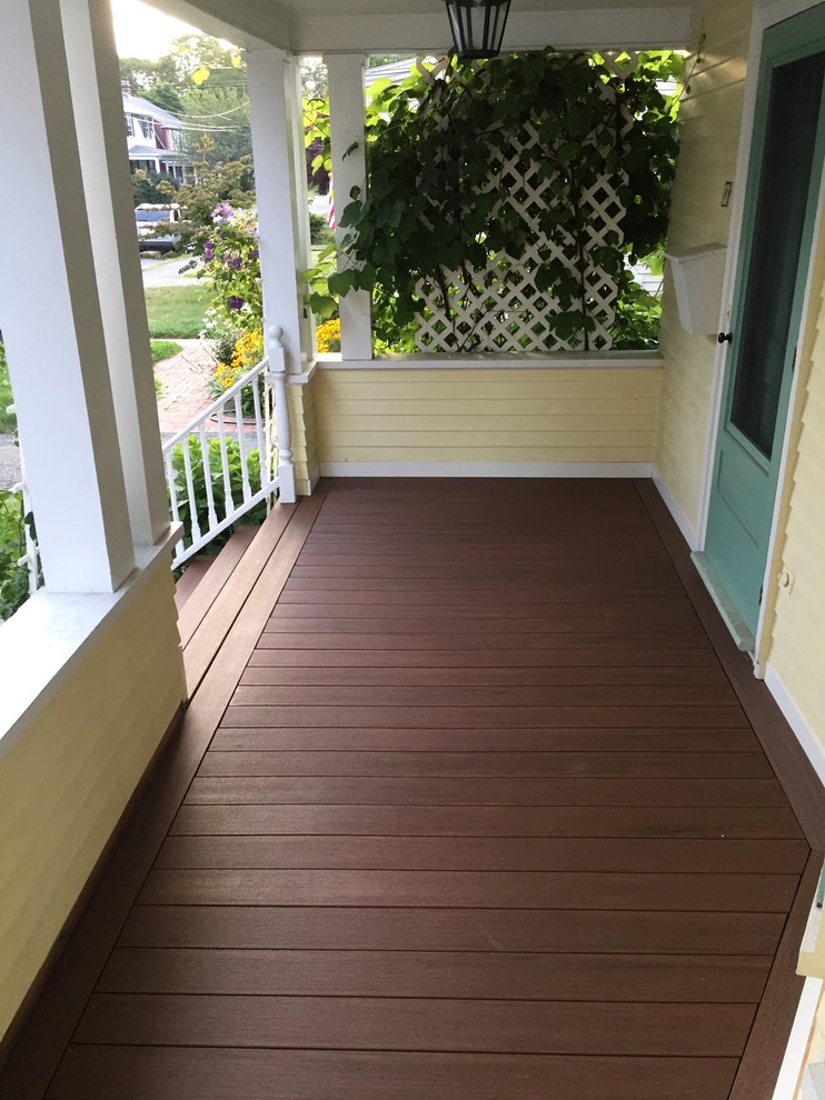 West Street Porch Board Replacement Midcentury Porch Boston by