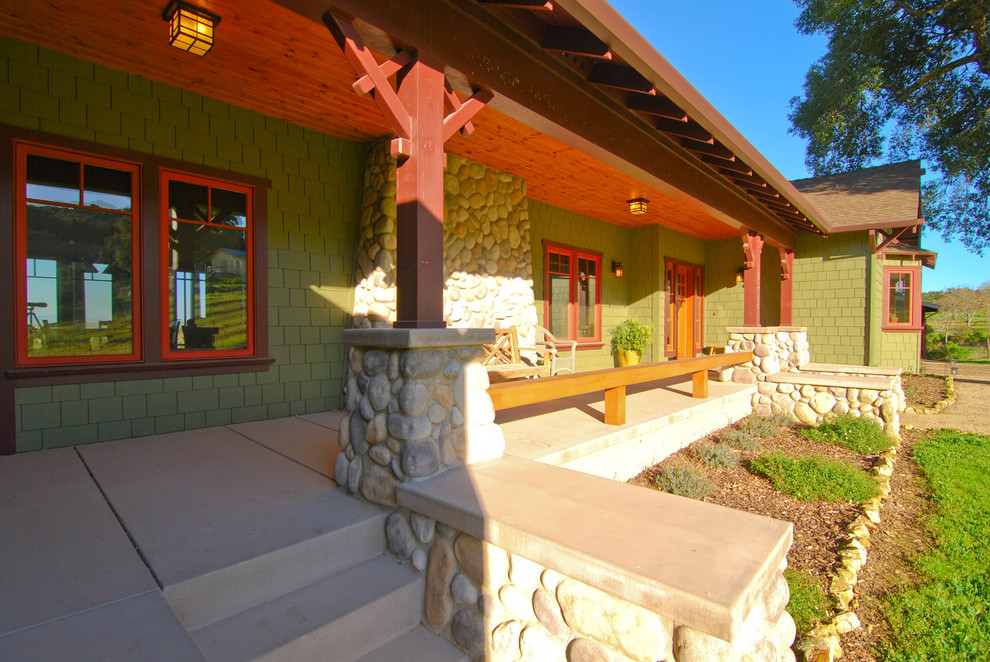 Design ideas for a classic front veranda in San Luis Obispo.