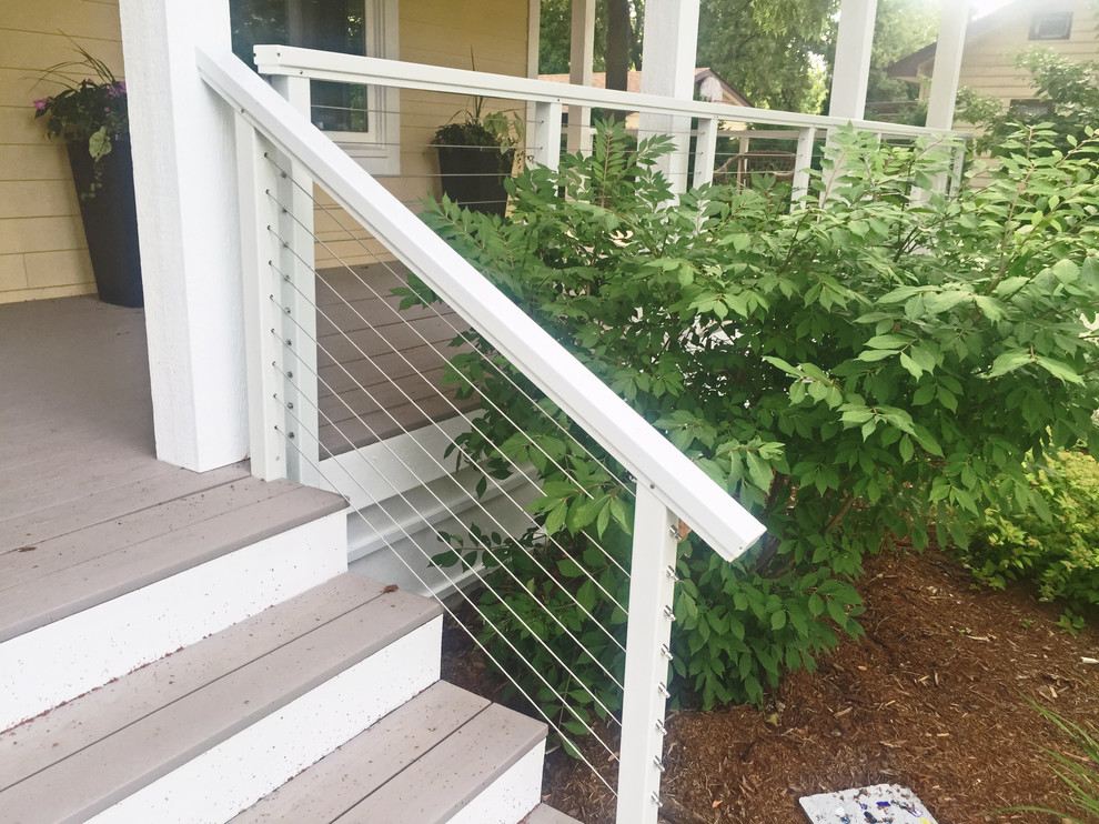 White Aluminum Post & Handrail - Oconomowoc, WI - Transitional - Porch ...