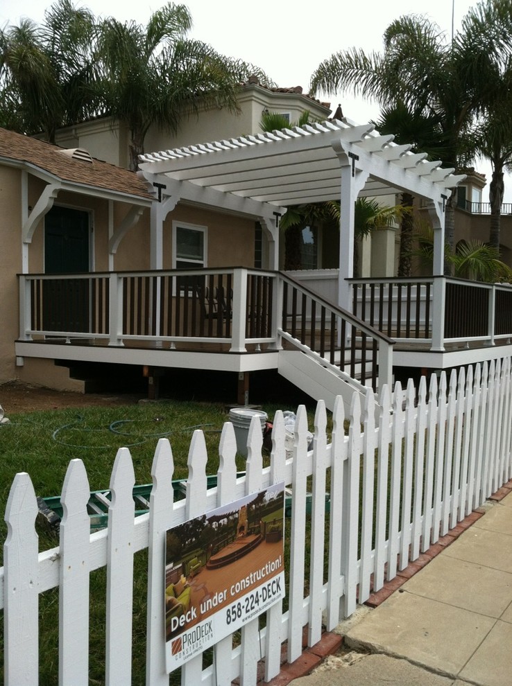 Inspiration for a classic veranda in San Diego.