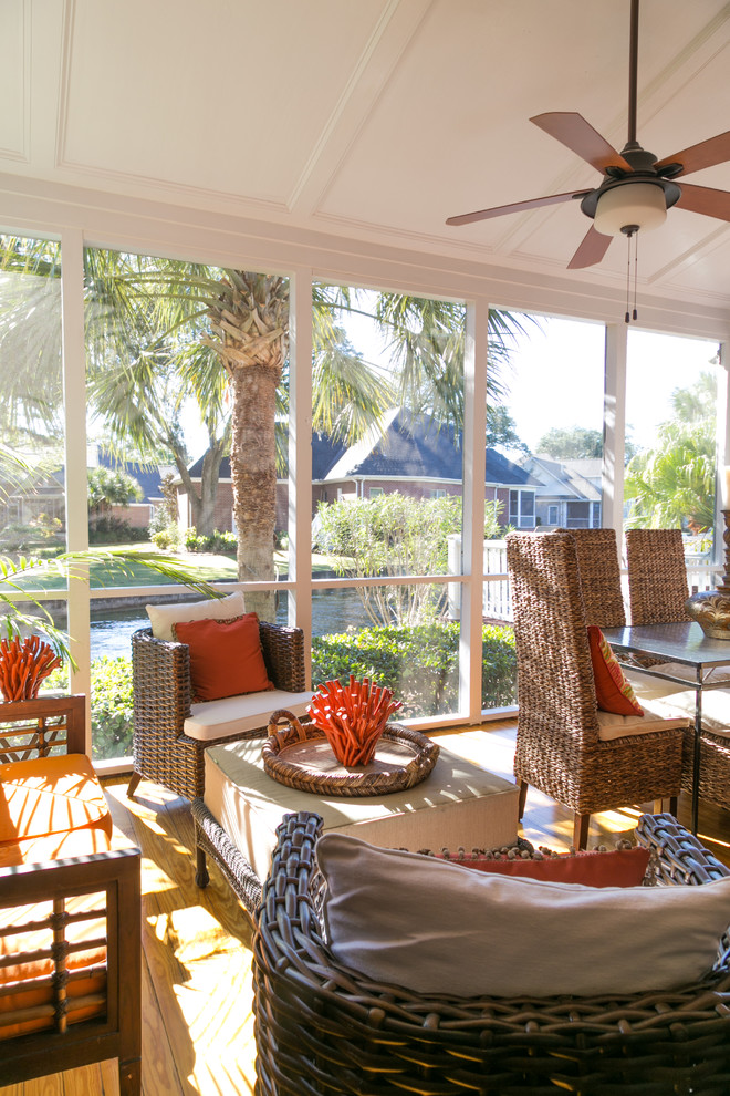 Woodlake Screen Porch - Tropical - Porch - Charleston - by Zimmerman ...