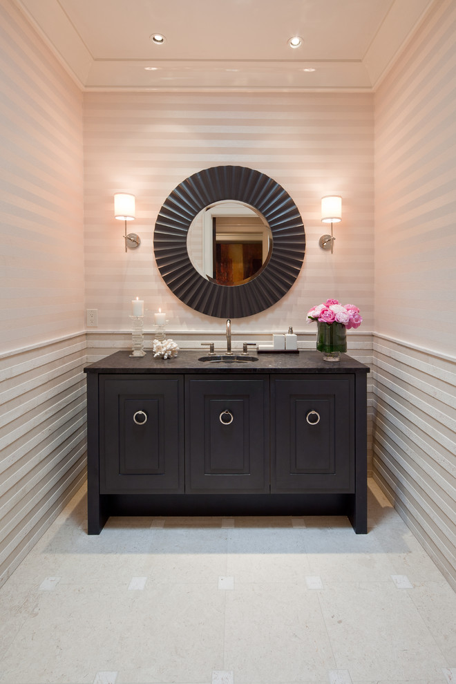 41st Symphony Showhouse Transitional Powder Room Atlanta By Habachy Designs Houzz