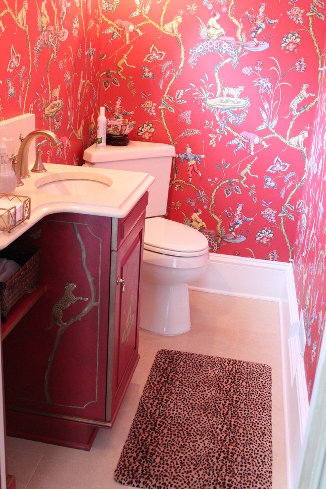 ボルチモアにあるアジアンスタイルのおしゃれなトイレ・洗面所の写真