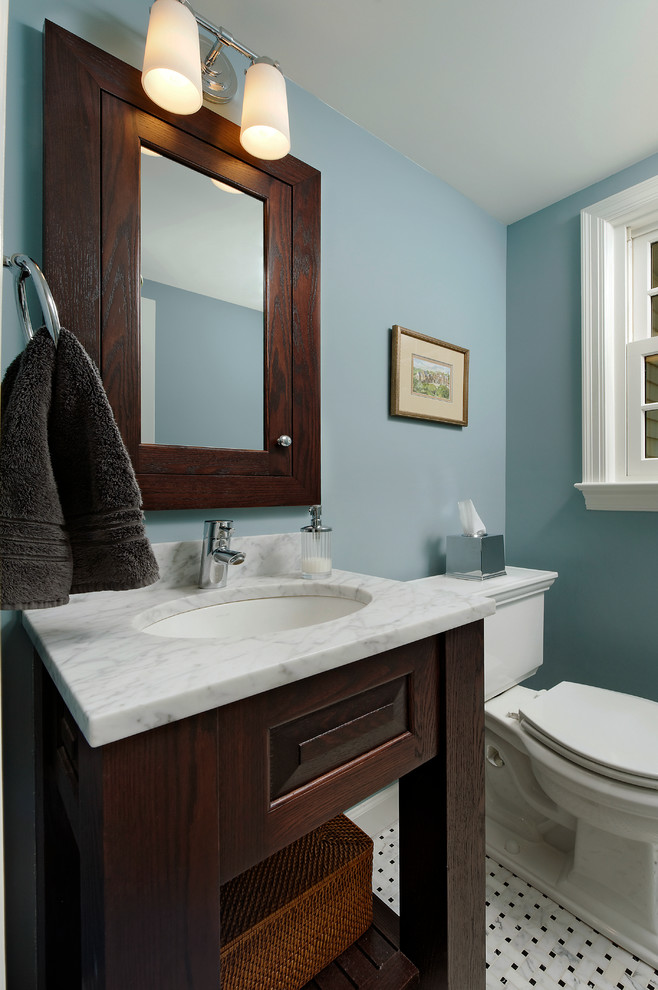 Inspiration for a timeless powder room remodel in DC Metro