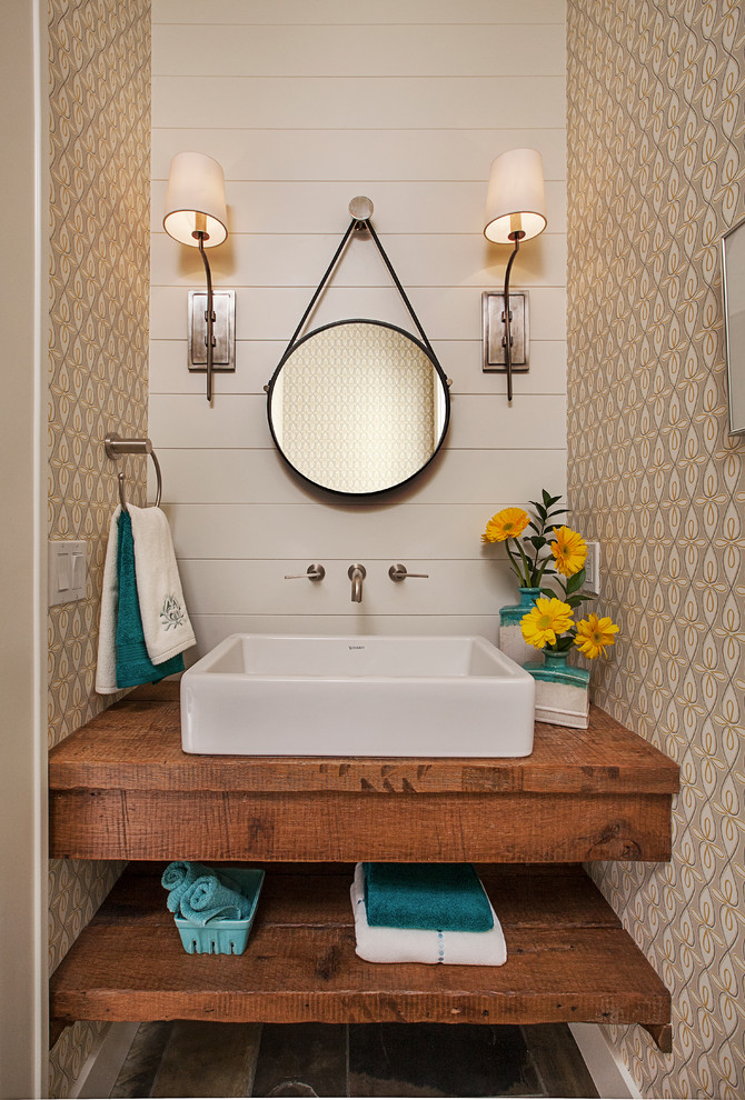 Ann Arbor Modern Farmhouse Transitional Powder Room Detroit by