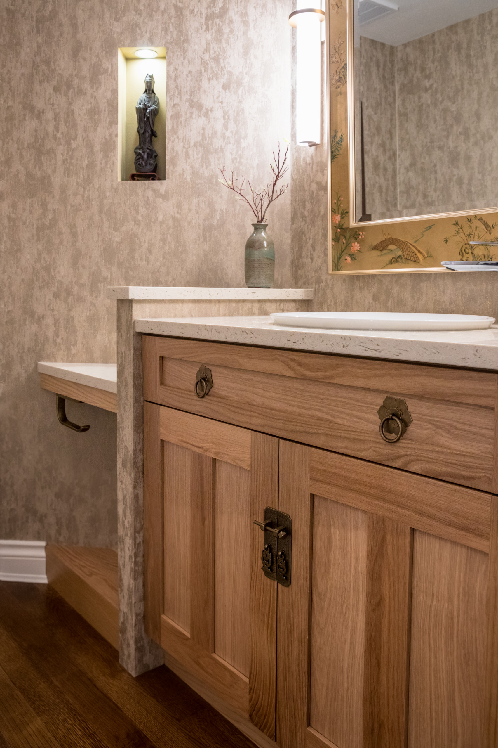 75 Beautiful Brown Wallpaper Powder Room Pictures Ideas March 21 Houzz 75 Beautiful Brown Wallpaper Powder Room Pictures Ideas March 21 Houzz