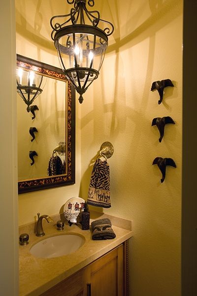 This is an example of a mediterranean cloakroom in San Francisco.