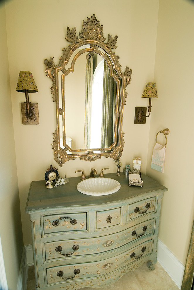 This is an example of a classic cloakroom in Other with green worktops.
