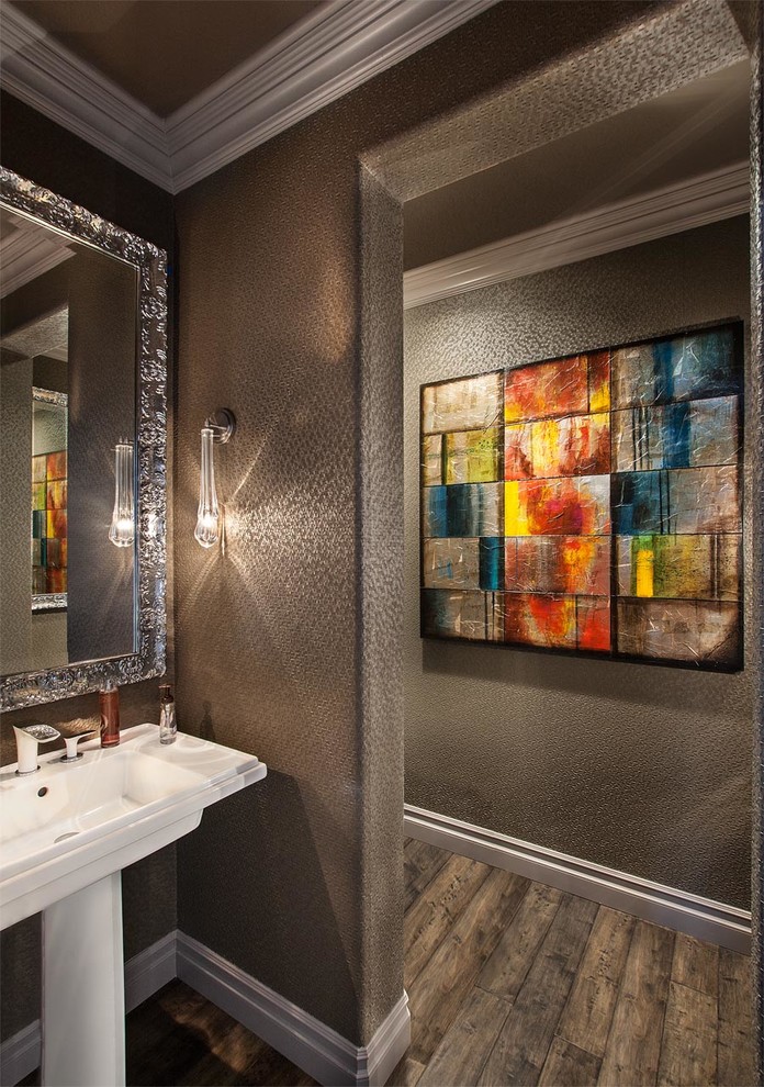 Contemporary cloakroom in Orange County.