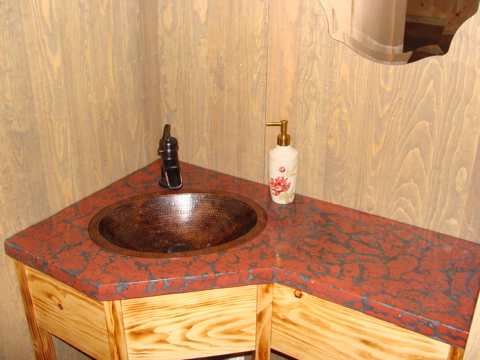 Example of a classic powder room design in Other
