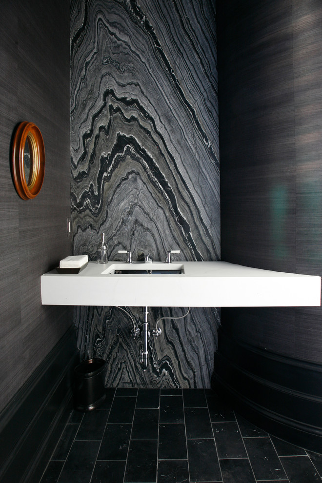 This is an example of a contemporary cloakroom in Atlanta.