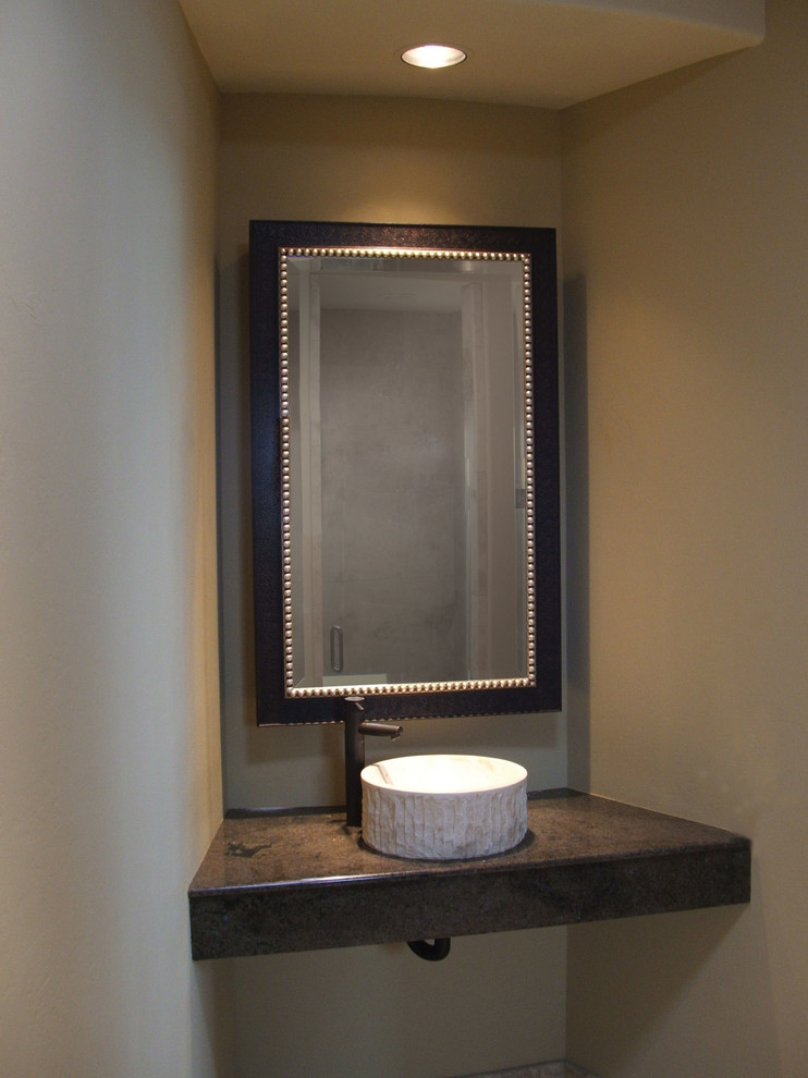 Custom Bathroom Mirrors Mediterranean Powder Room Phoenix by Mo
